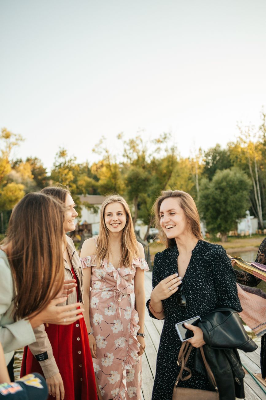 Women together at a All Over the Place event